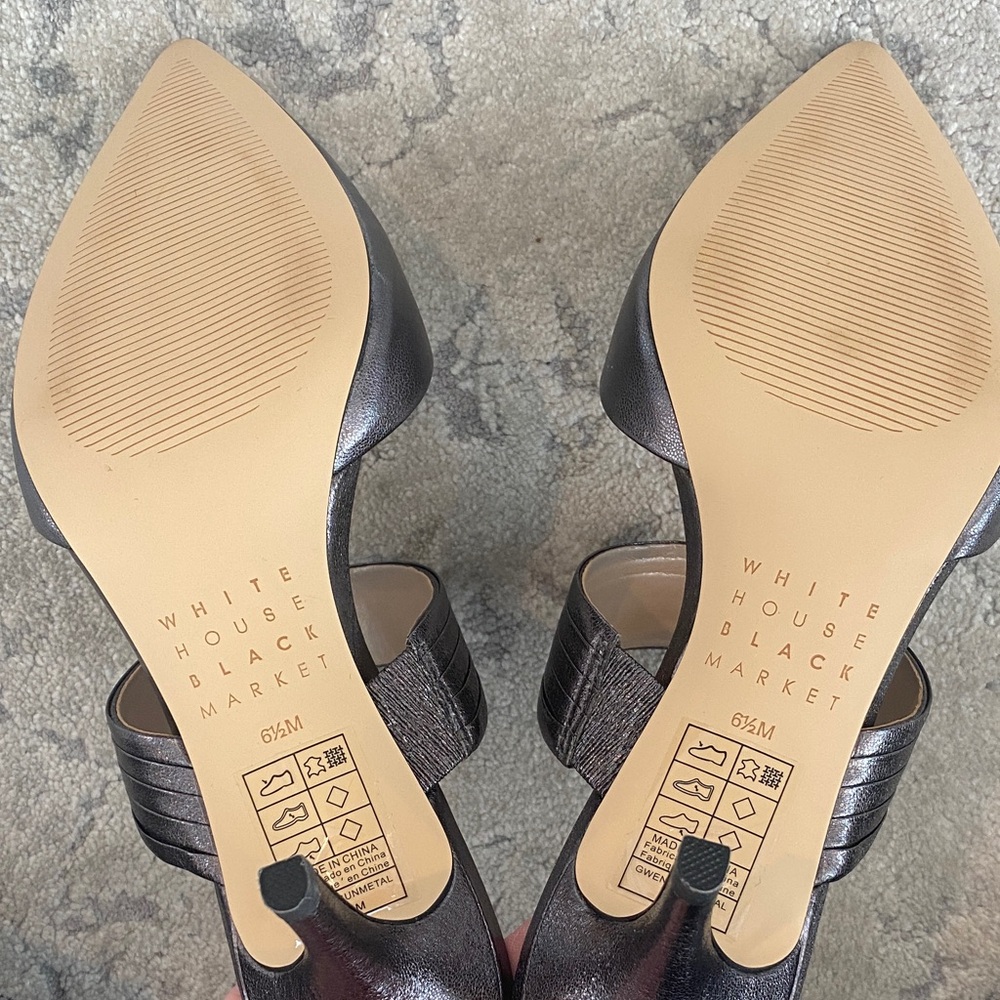 WHBM Metallic Heels - Picture 5 of 6
